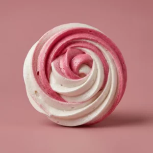 Meringue bicolore rose et blanche – pâtisserie artisanale élégante